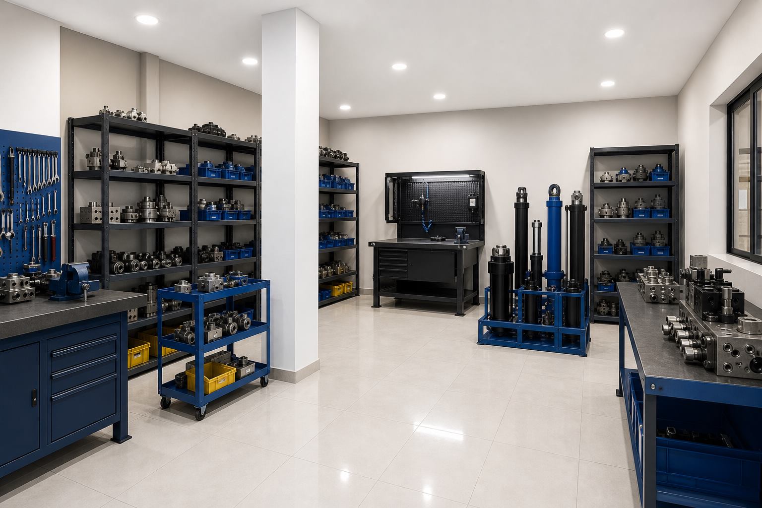اتاق مونتاژ قطعات هیدرولیک